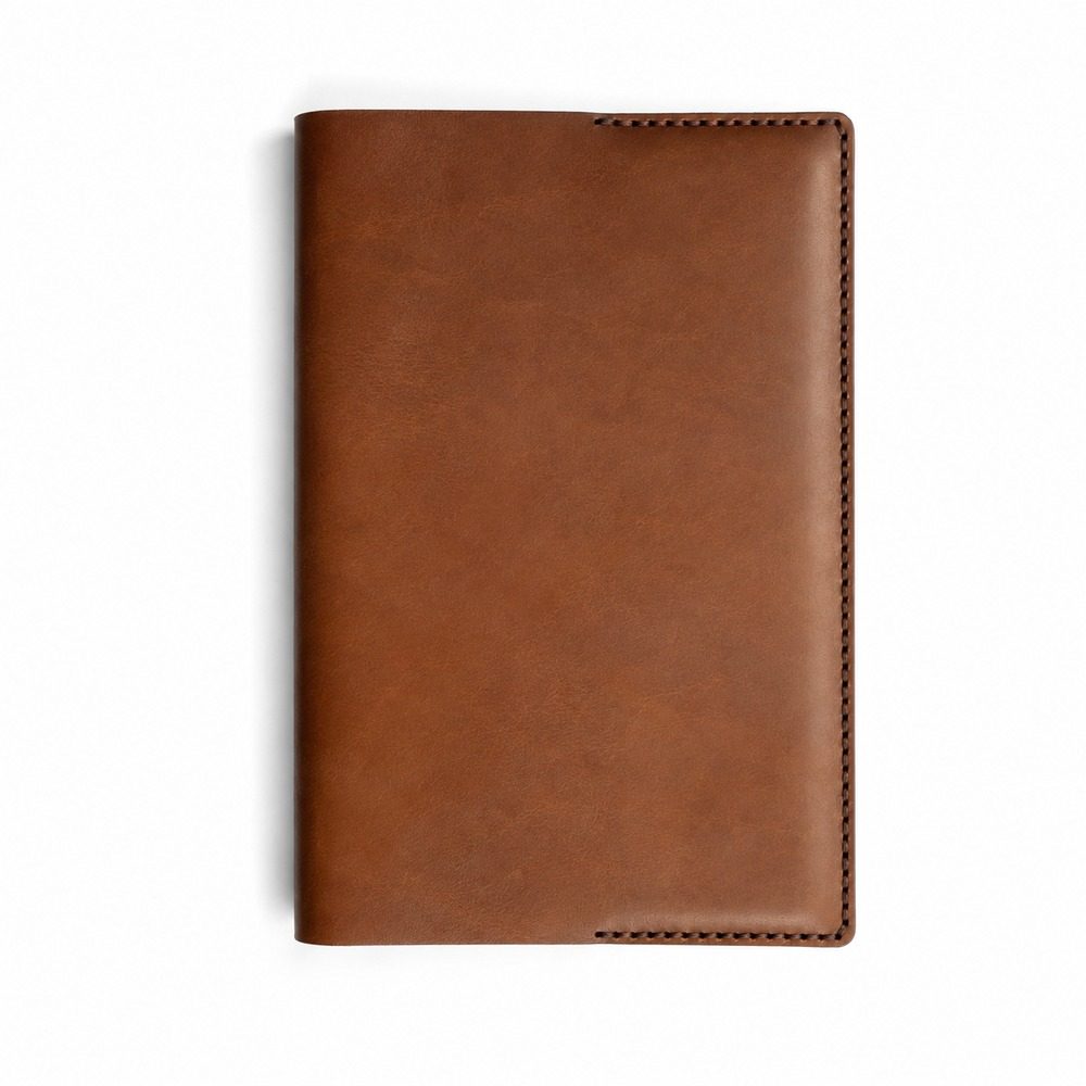 Personalised A5 leather notebook